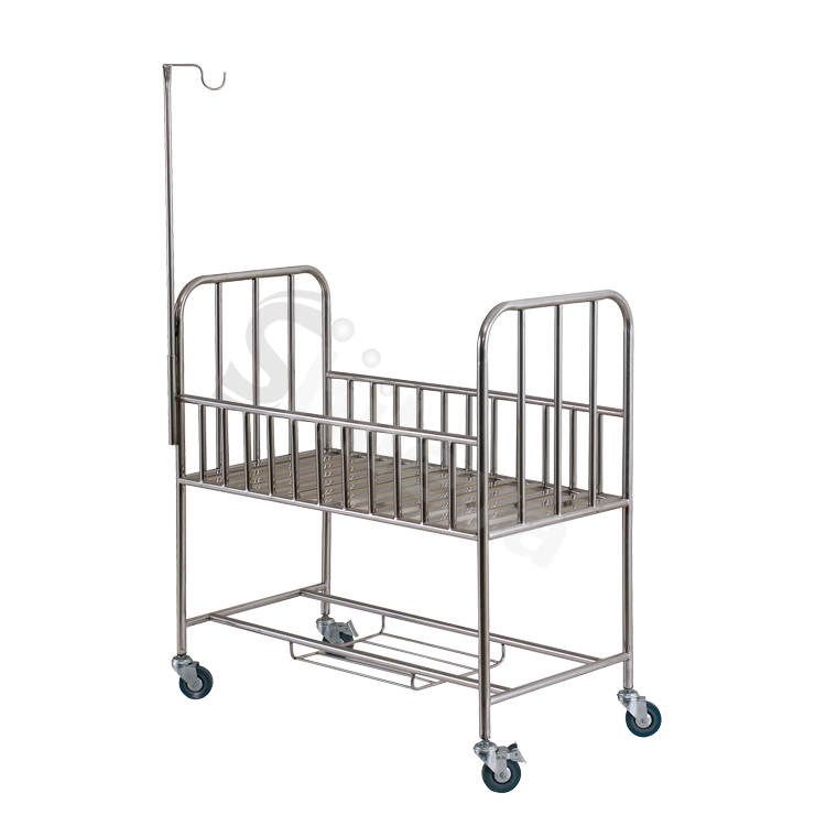 SLV-B4202s Stainless Steel Baby Bed