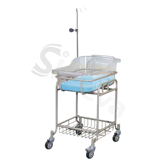 SLV-B4204s Stainless Steel Baby Bed